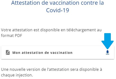 chargement attestation