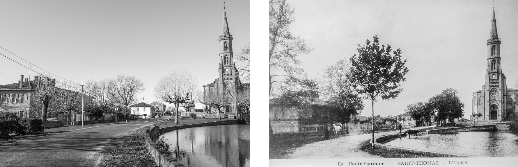 Mare devant l'église