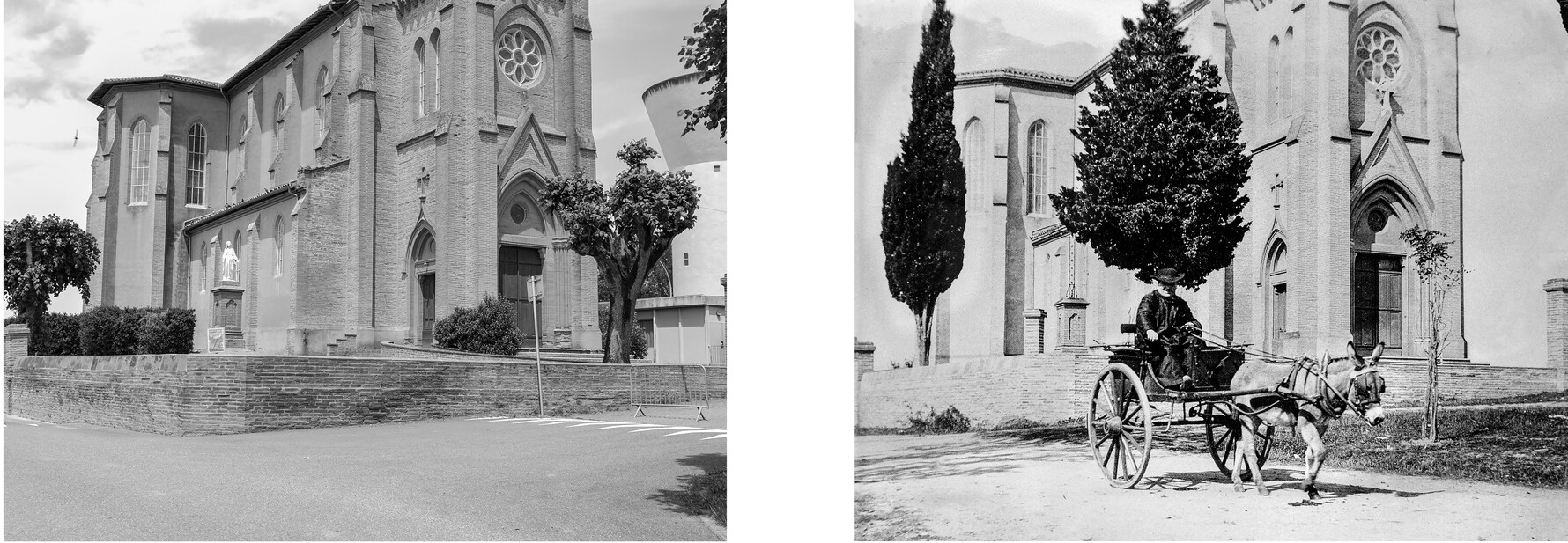 Le parvis de l'église