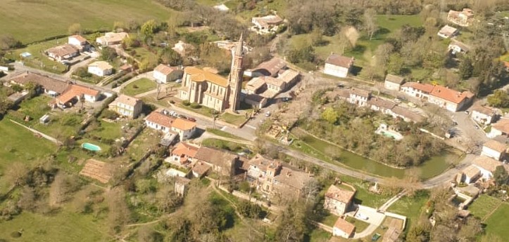 vue aérienne du village