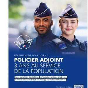 Saint-Thomas : La Police nationale recrute actuellement des policiers adjoints dans le département de la Haute-Garonne.