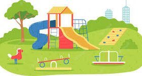 Saint-Thomas : Aire de jeux près du lac