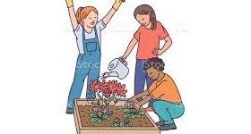 Saint-Thomas : Décoration du jardin